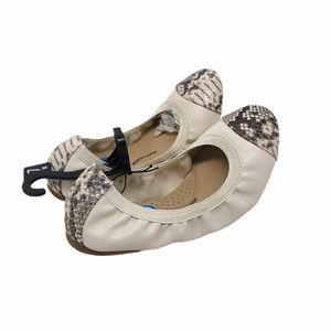(SH-197) Time And Tru Ballet Snakeskin Size 7W